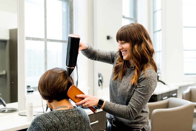 Professional updo styling